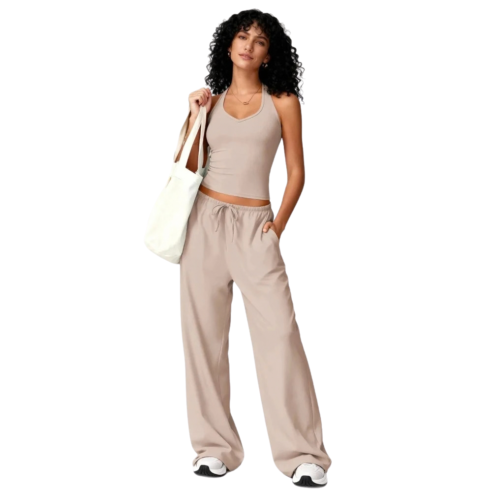 Flared Pants Fitness Set