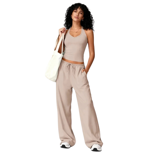 Flared Pants Fitness Set