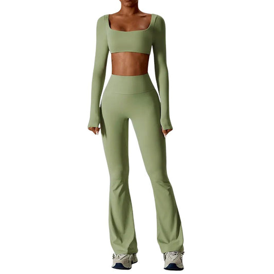 Long/None sleeve fitness set
