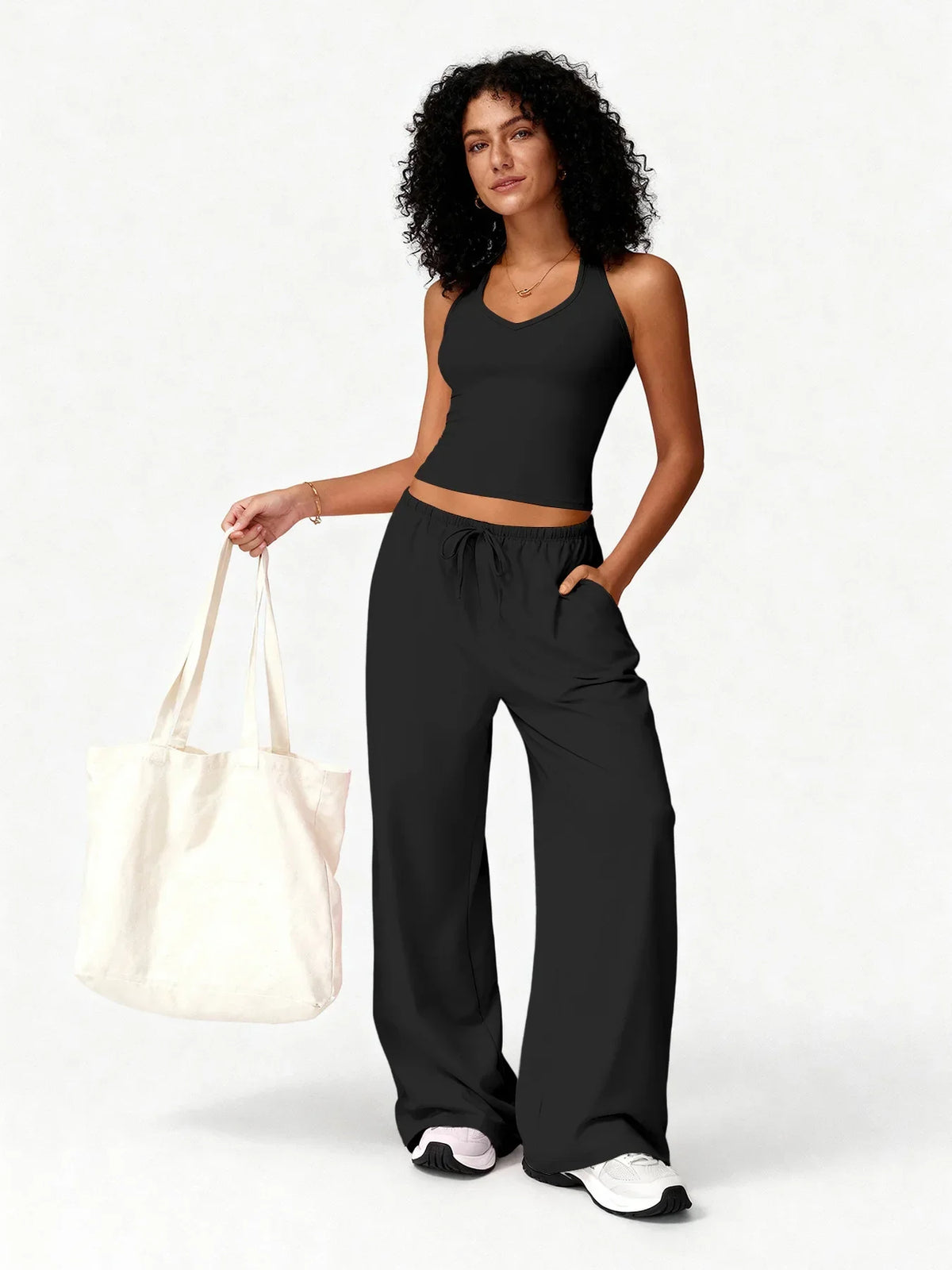 Flared Pants Fitness Set