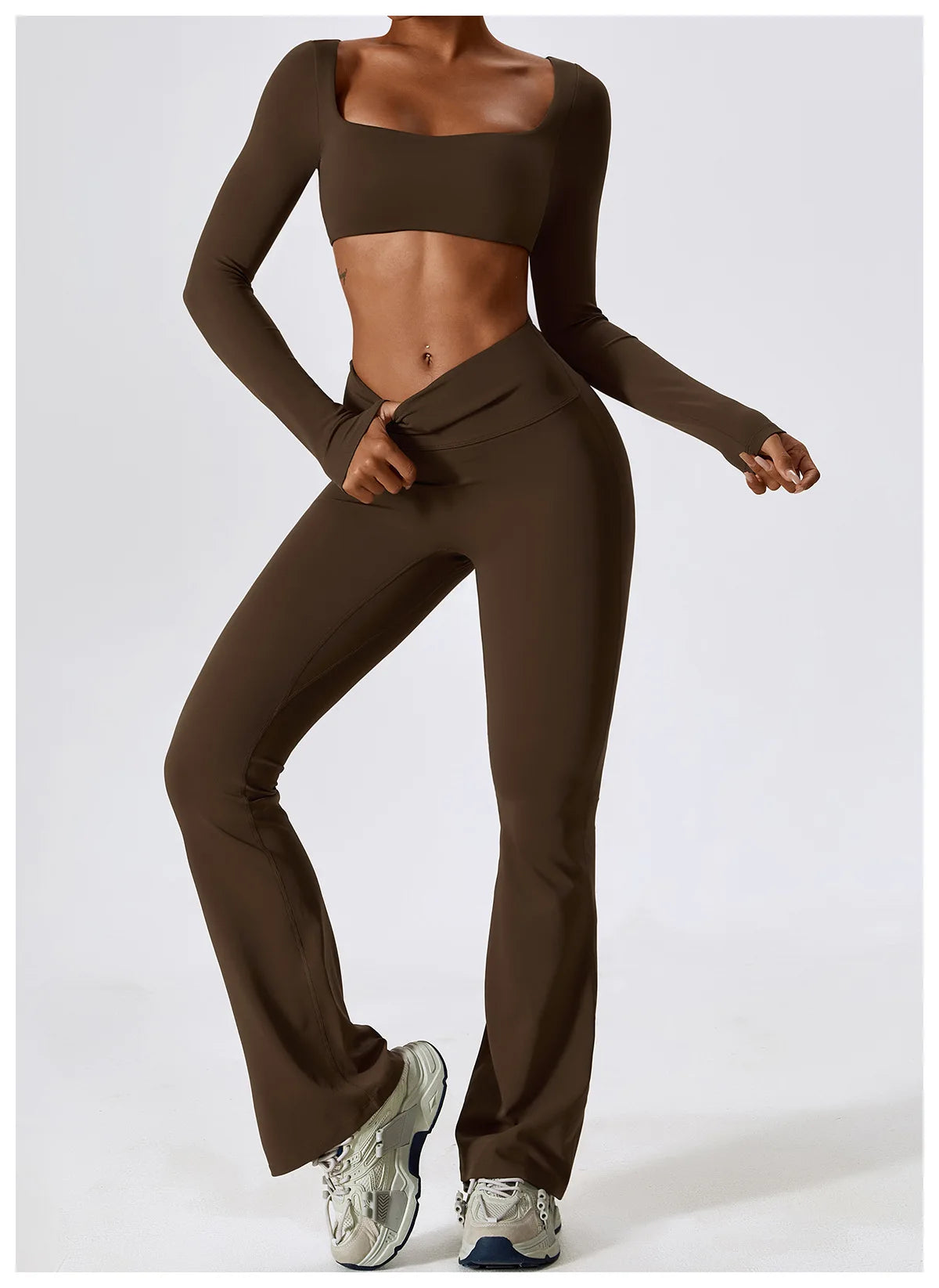 Long/None sleeve fitness set