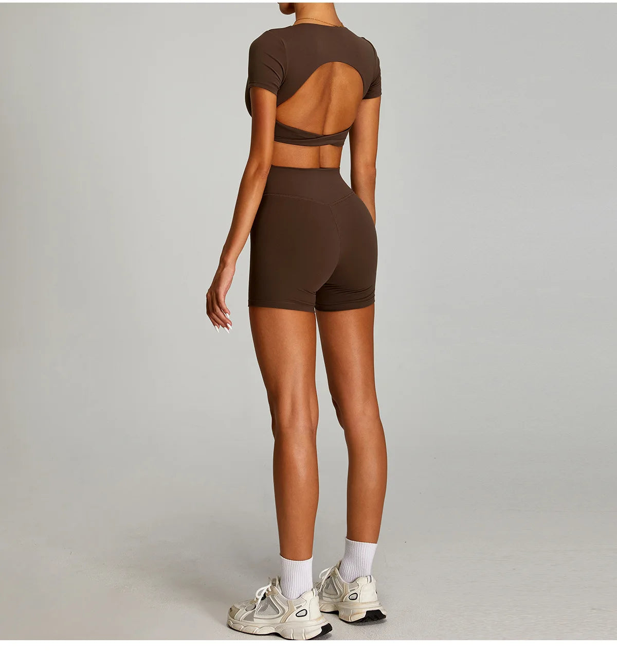 Open back Top/ Shorts Set