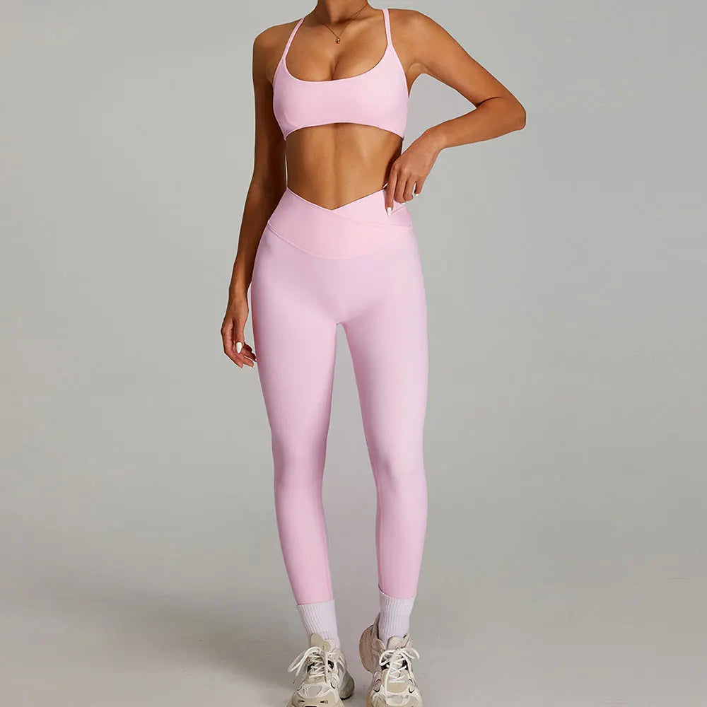 Open back Top/ Shorts Set