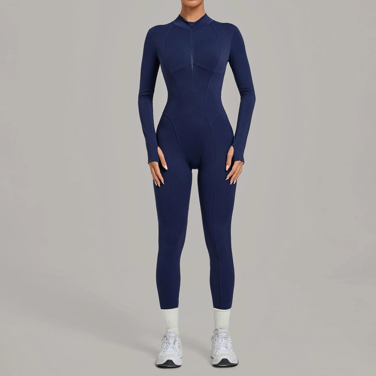 Zipper Fitness Jumpsuit