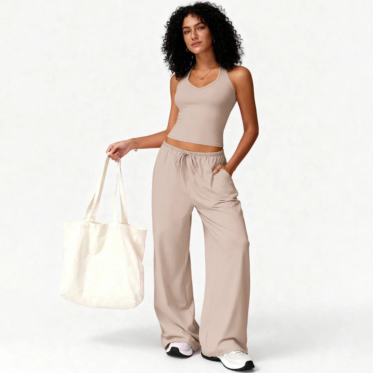 Flared Pants Fitness Set