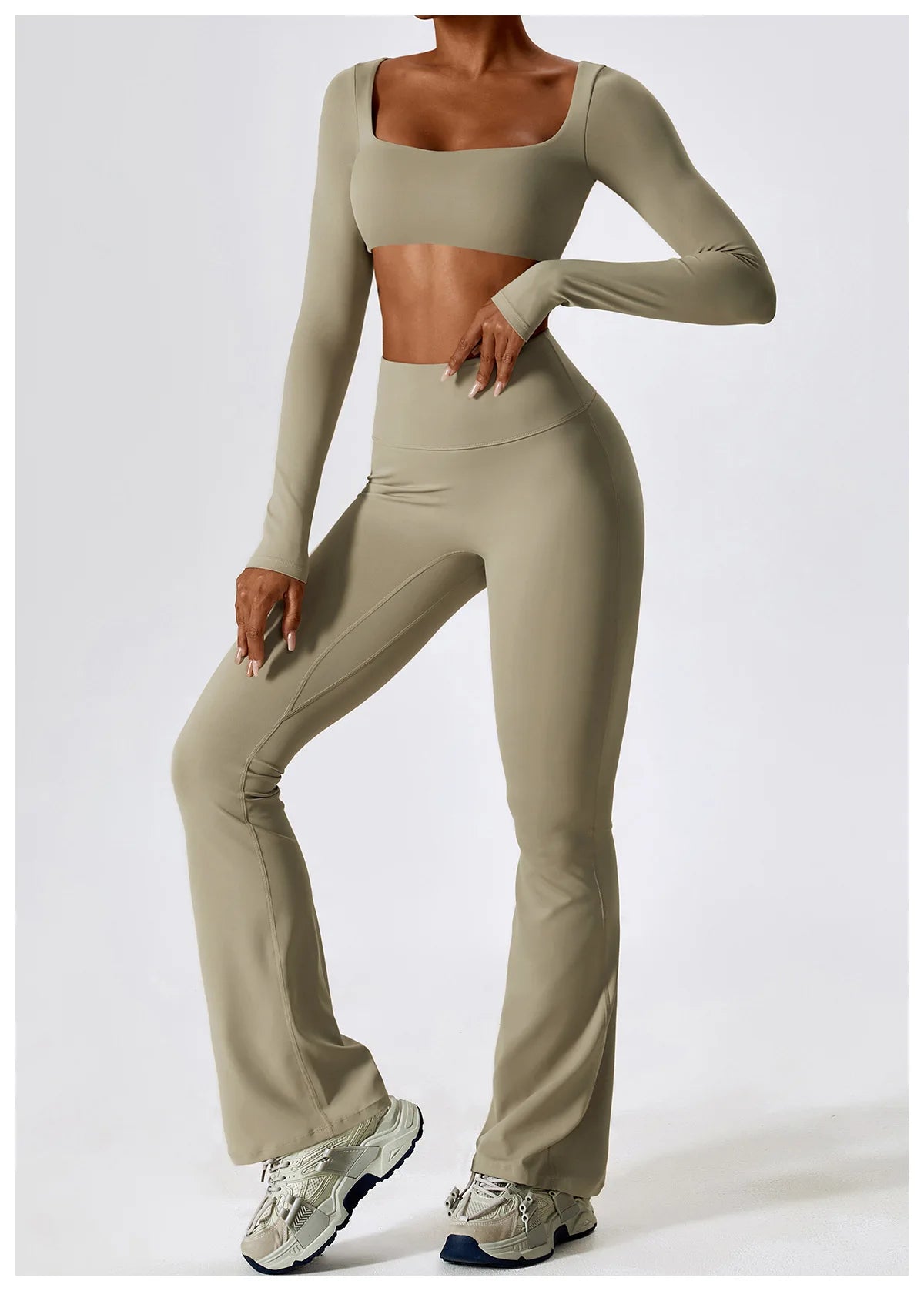 Long/None sleeve fitness set