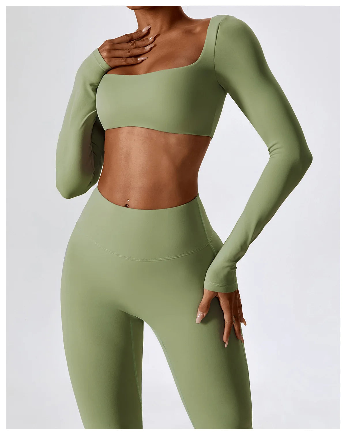 Long/None sleeve fitness set