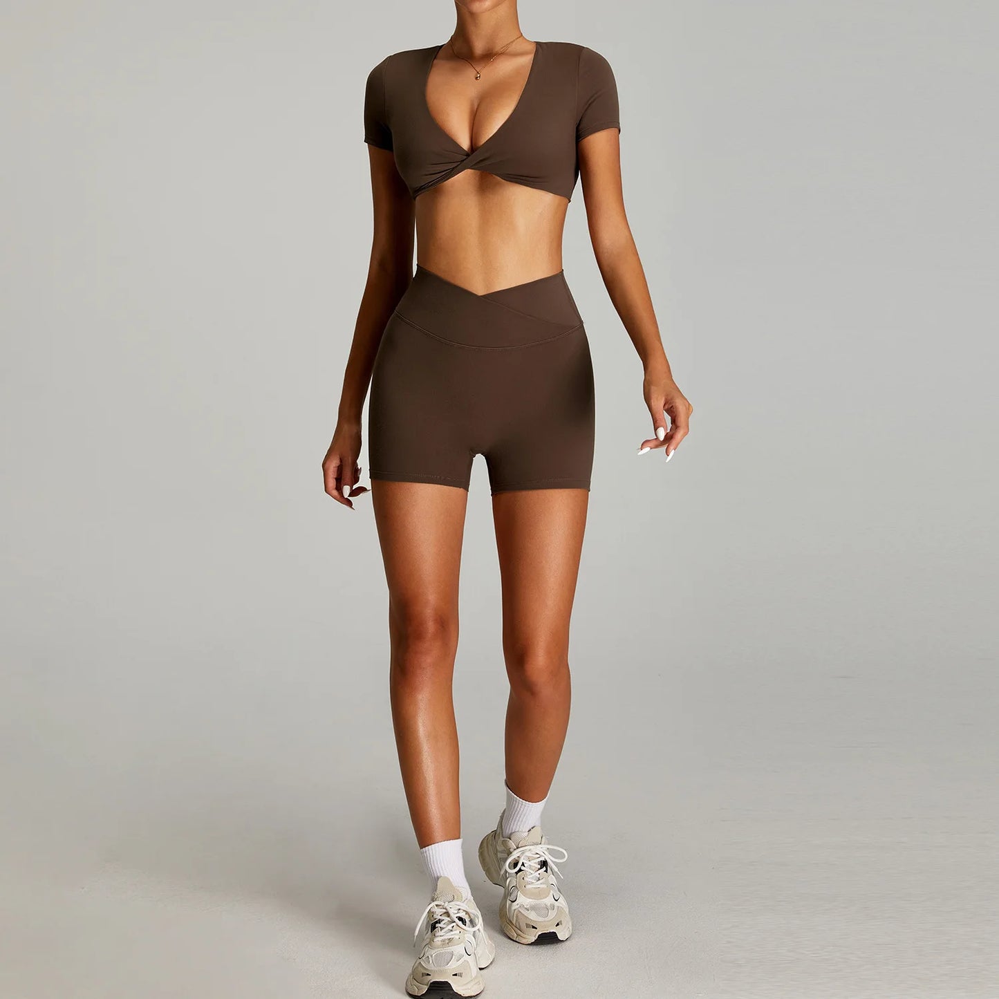 Open back Top/ Shorts Set