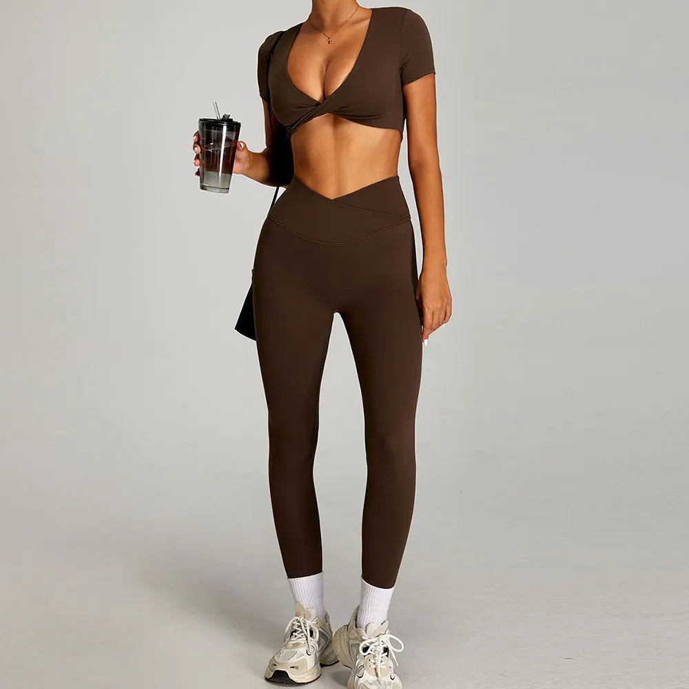 Open back Top/ Shorts Set