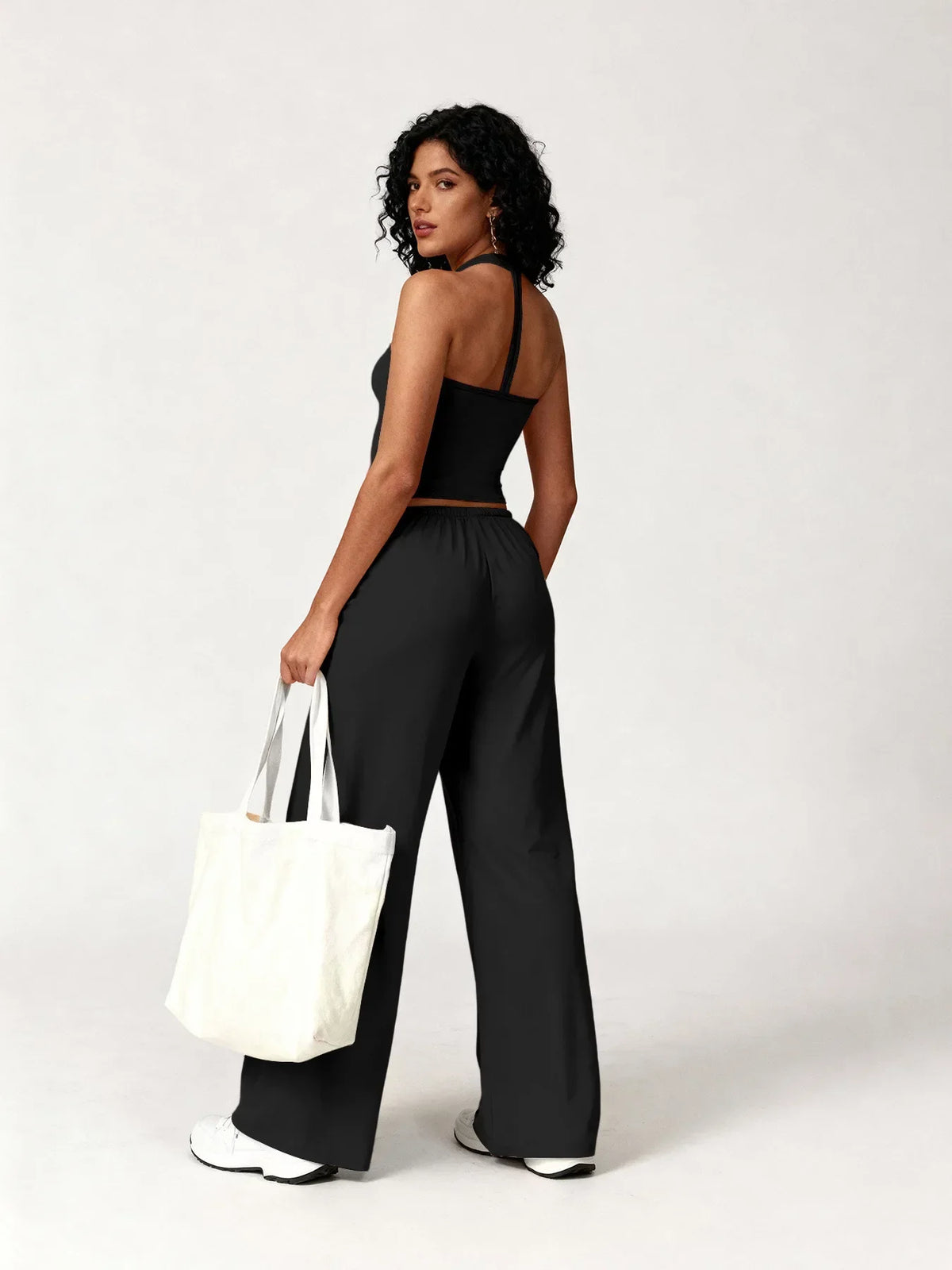Flared Pants Fitness Set