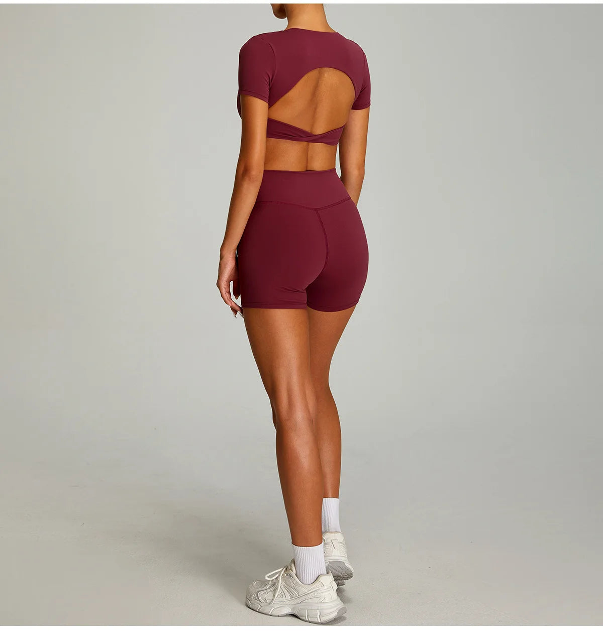 Open back Top/ Shorts Set