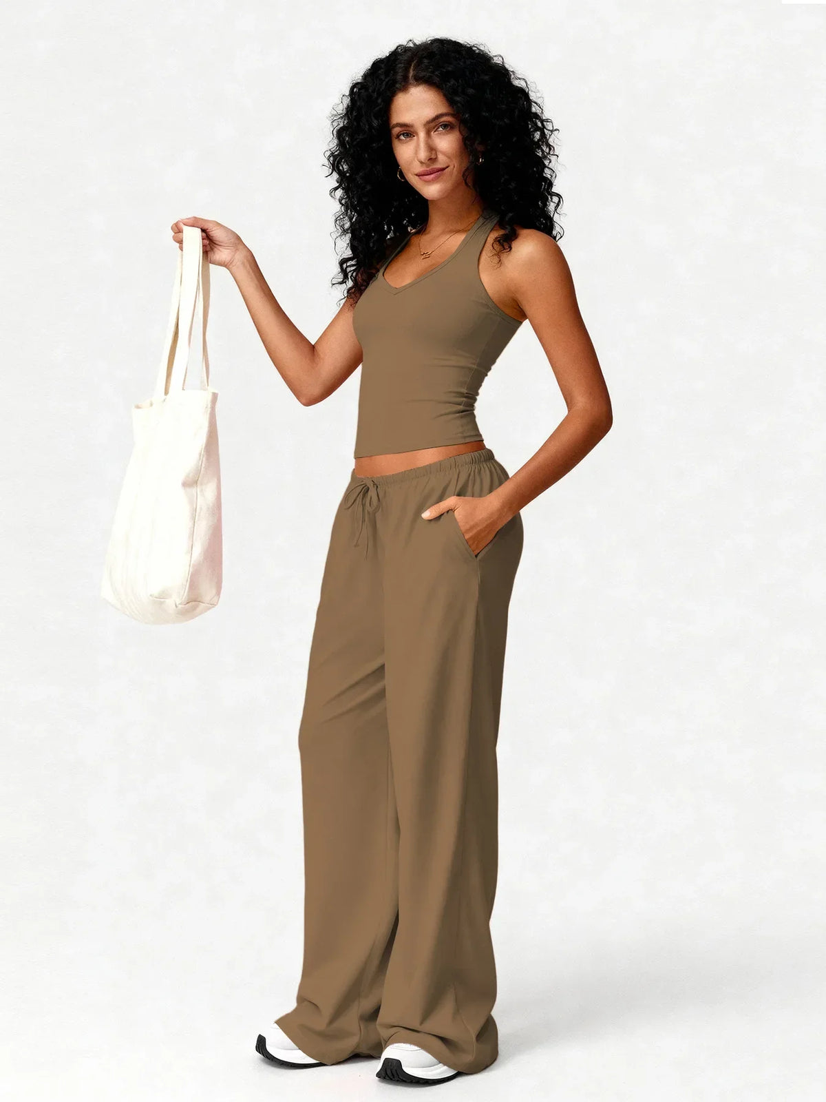 Flared Pants Fitness Set