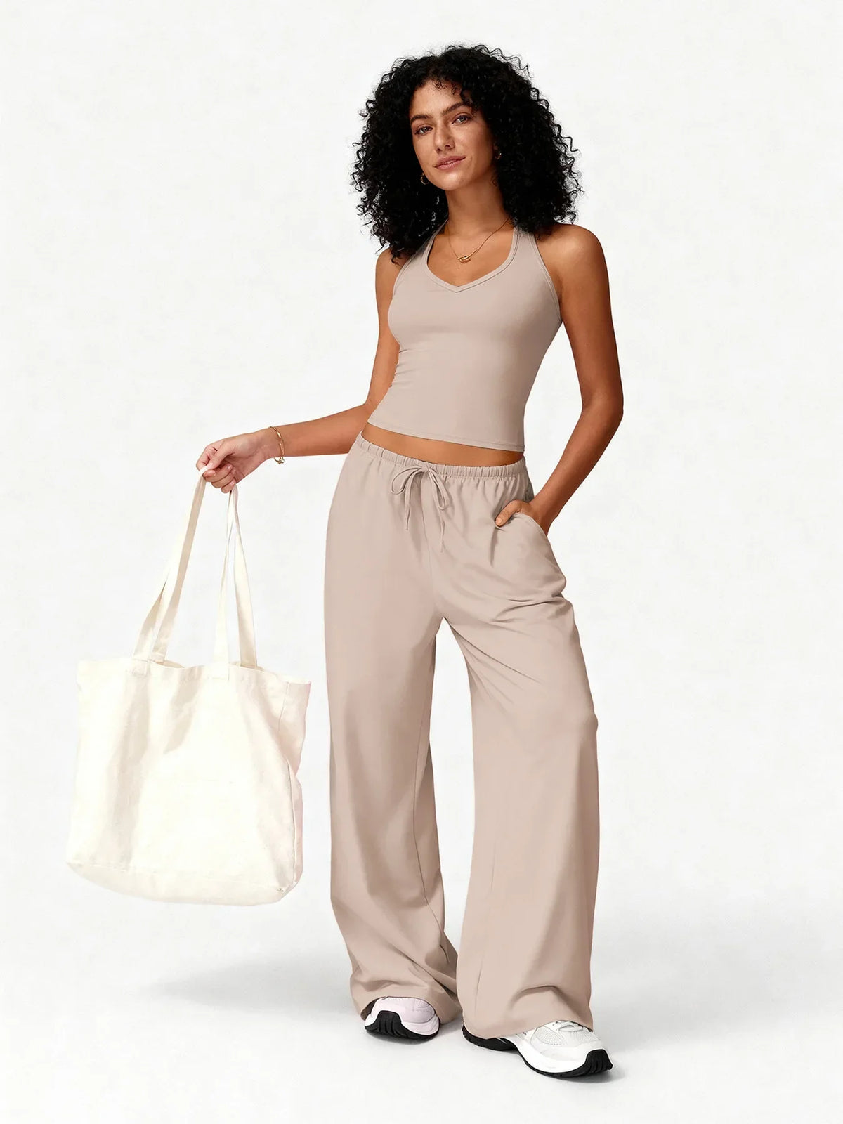 Flared Pants Fitness Set