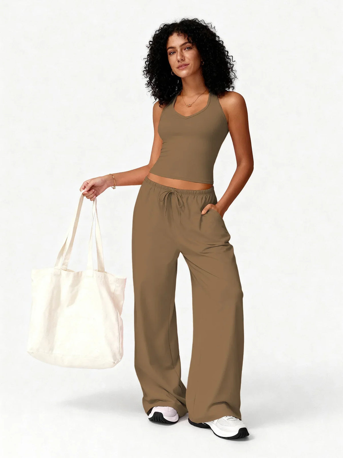 Flared Pants Fitness Set