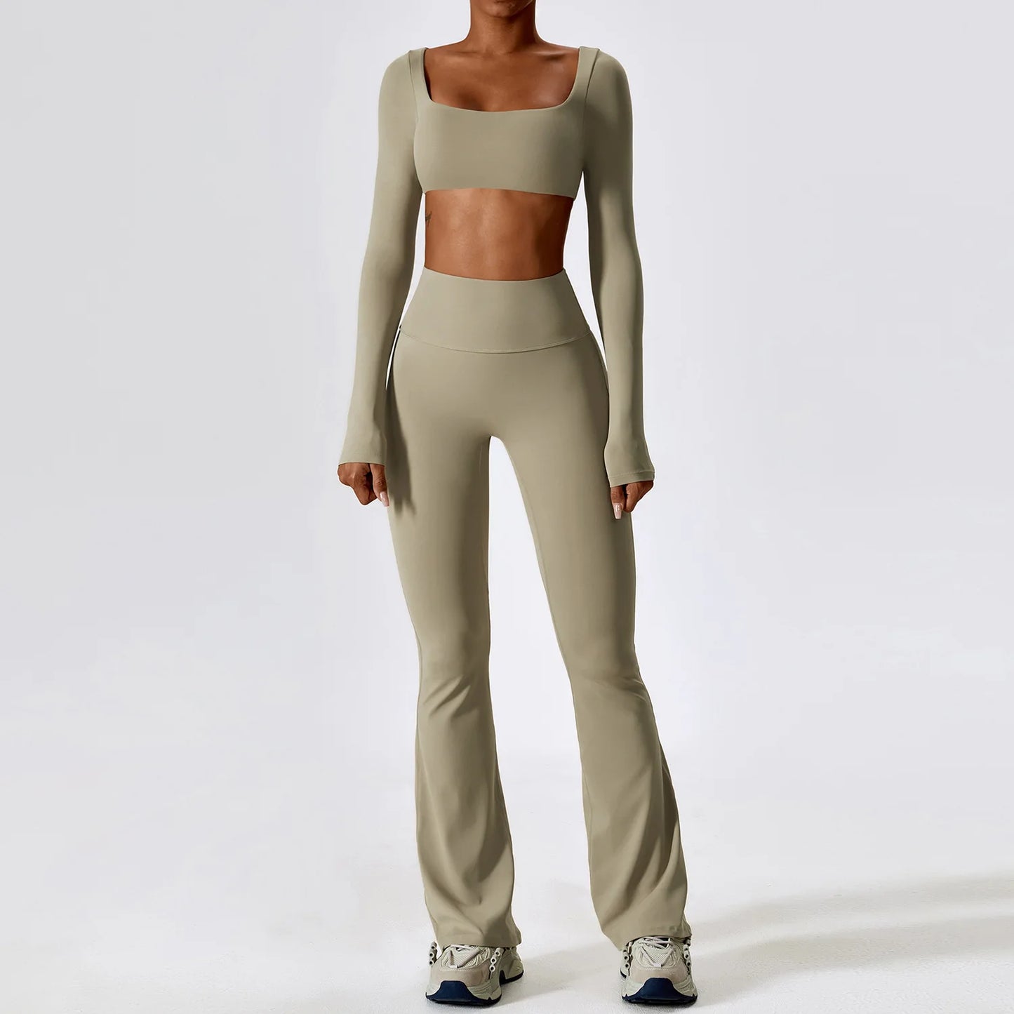 Long/None sleeve fitness set