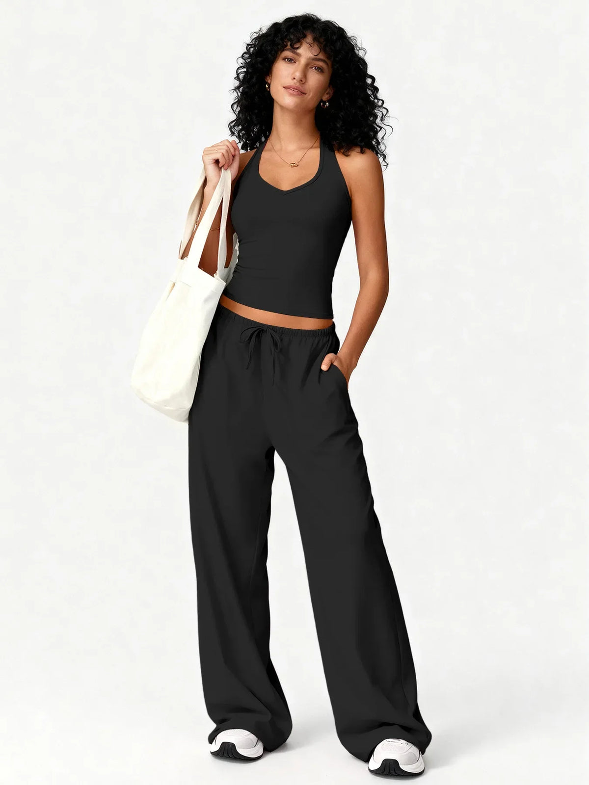 Flared Pants Fitness Set