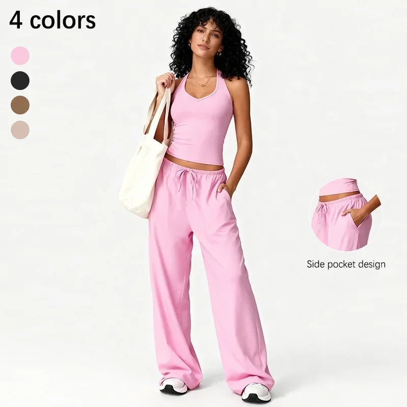 Flared Pants Fitness Set