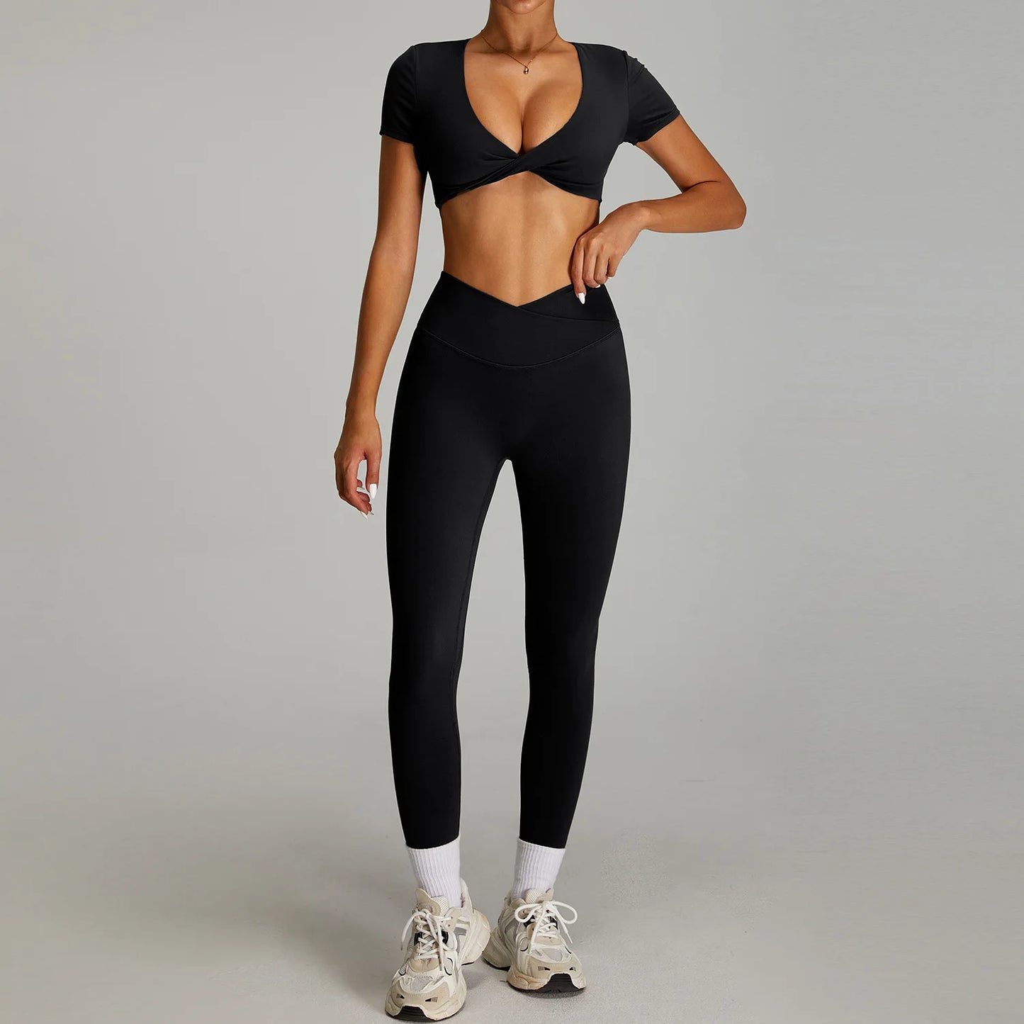 Open back Top/ Shorts Set