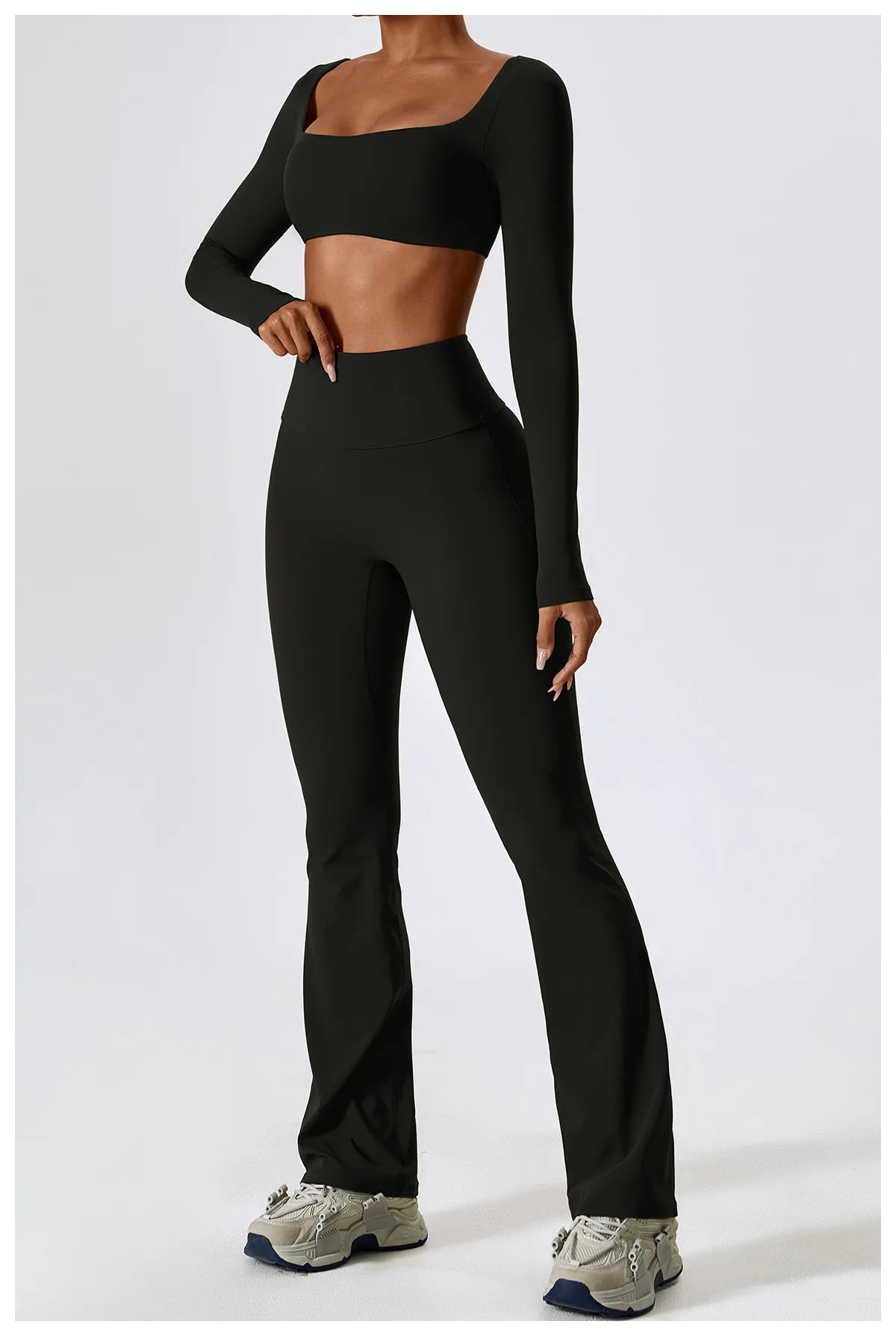 Long/None sleeve fitness set