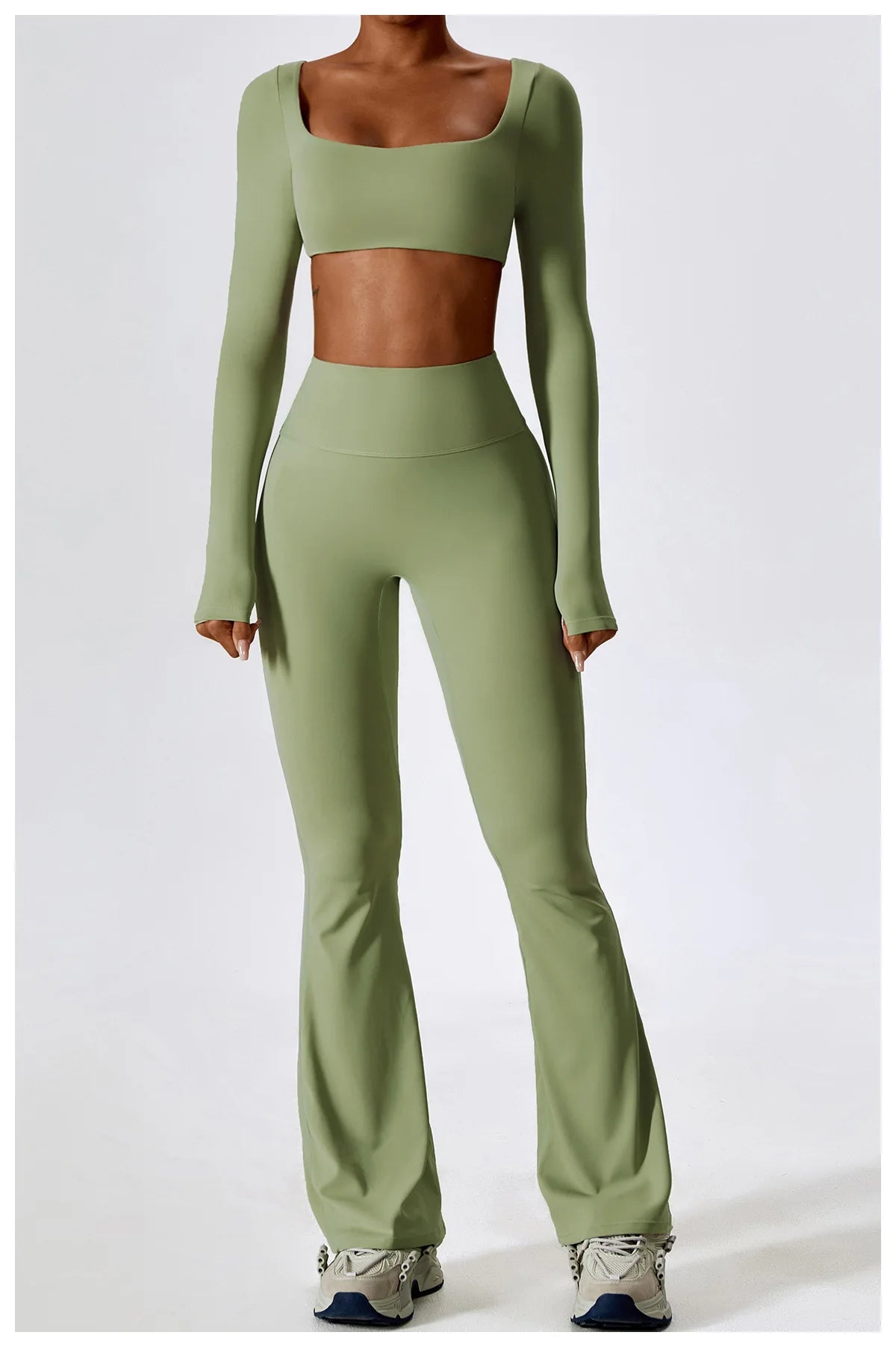 Long/None sleeve fitness set