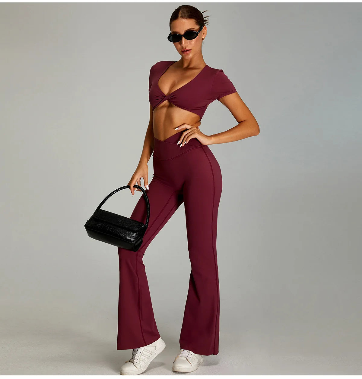 Open back Top/ Shorts Set