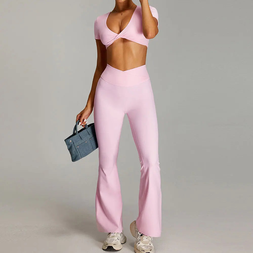 Open back Top/ Shorts Set