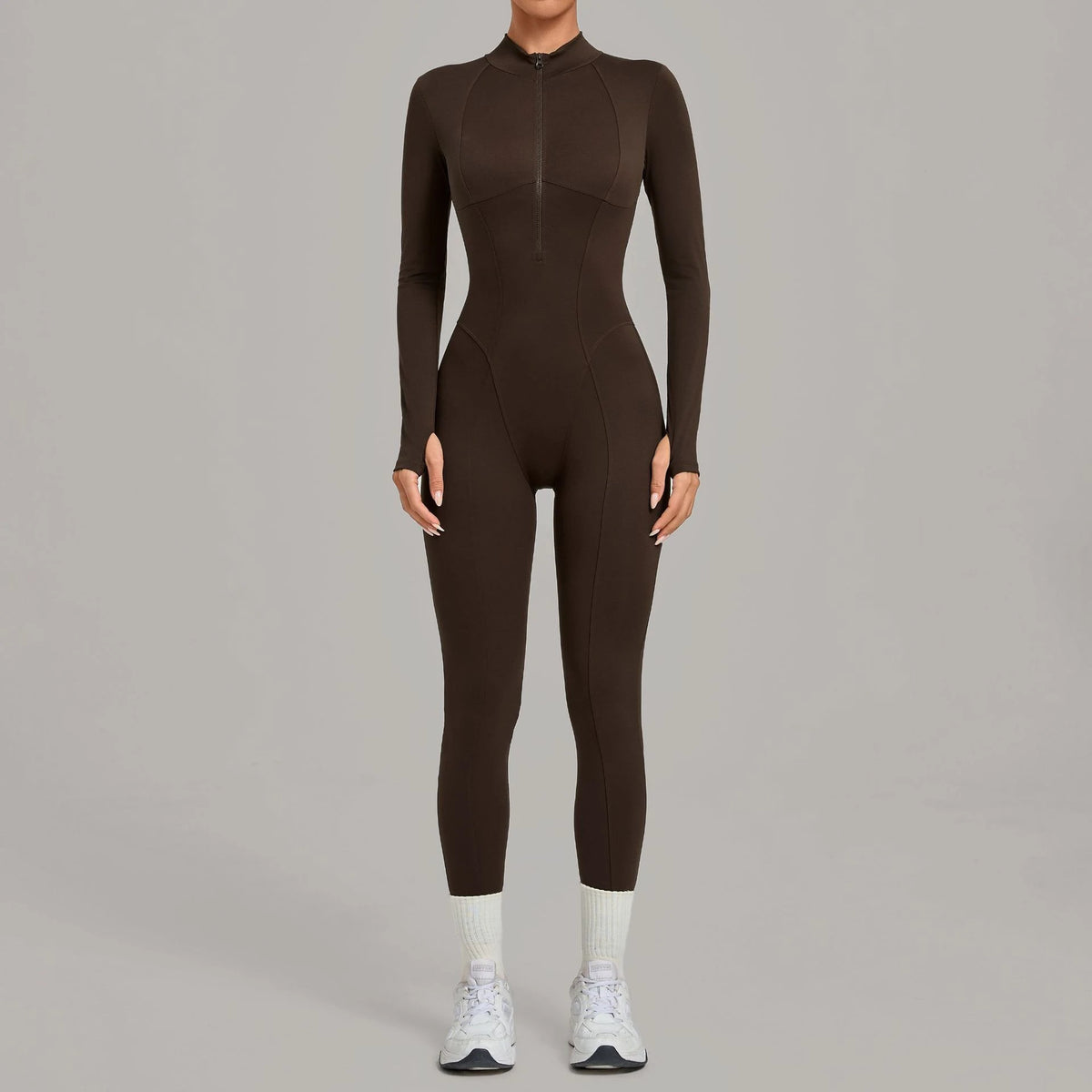 Zipper Fitness Jumpsuit