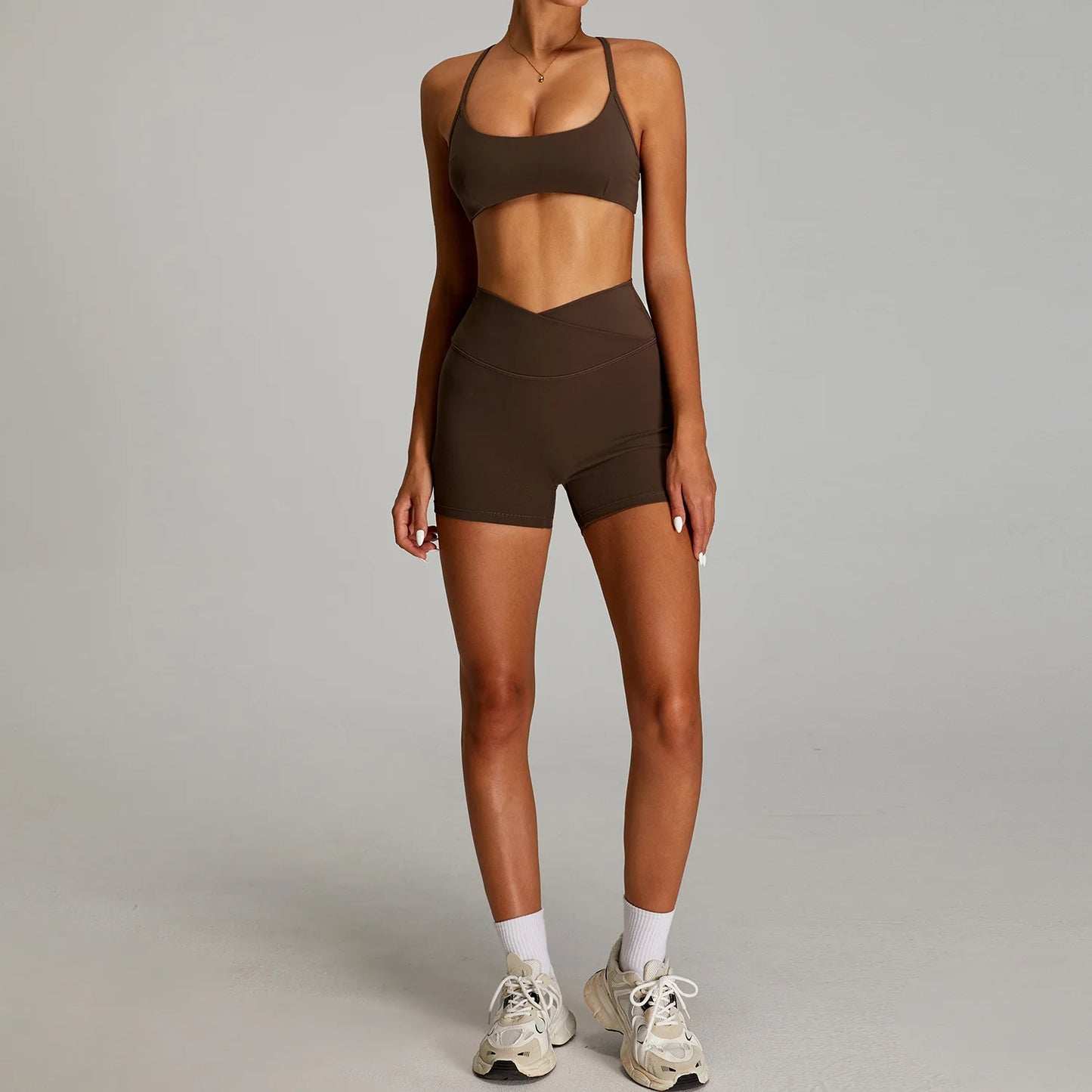 Open back Top/ Shorts Set