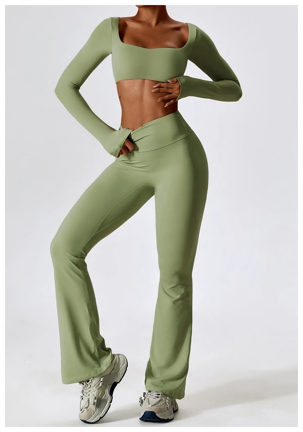 Long/None sleeve fitness set