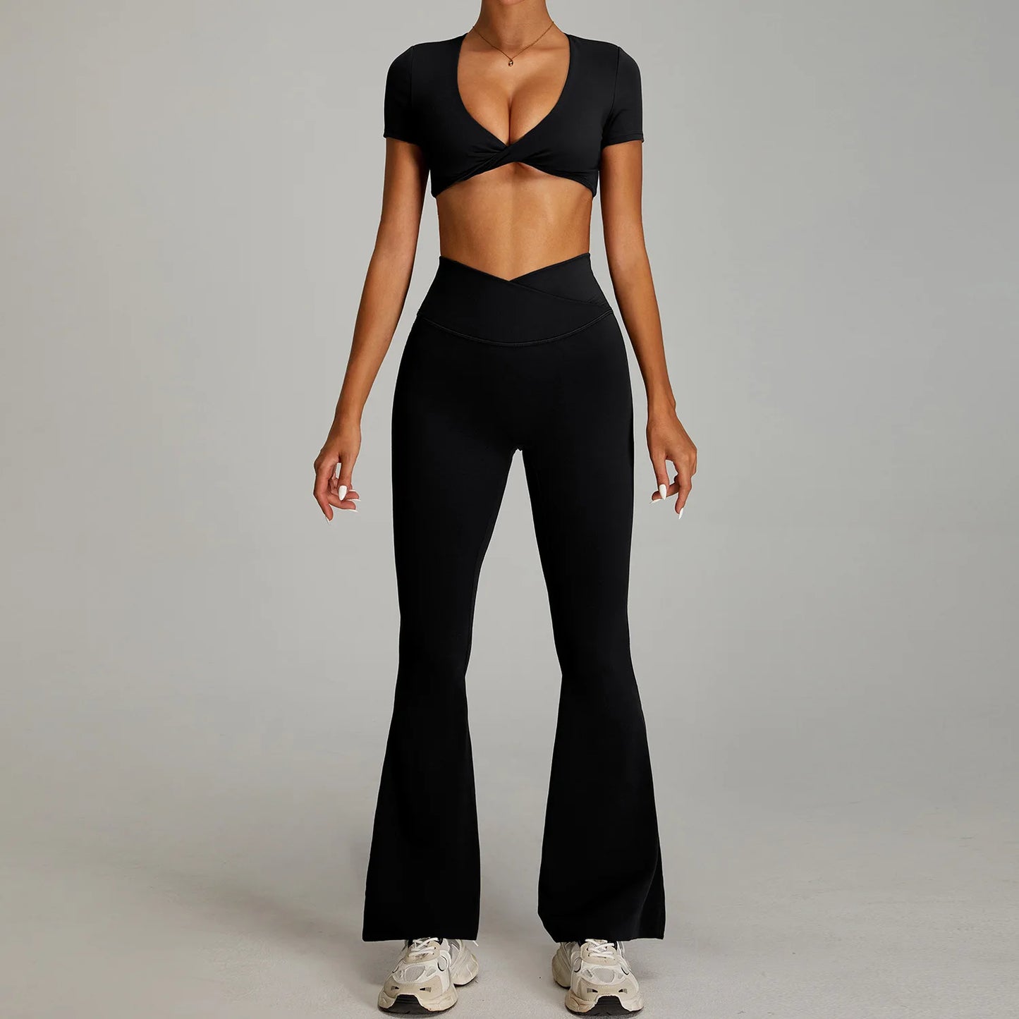 Open back Top/ Shorts Set