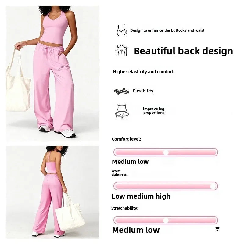 Flared Pants Fitness Set