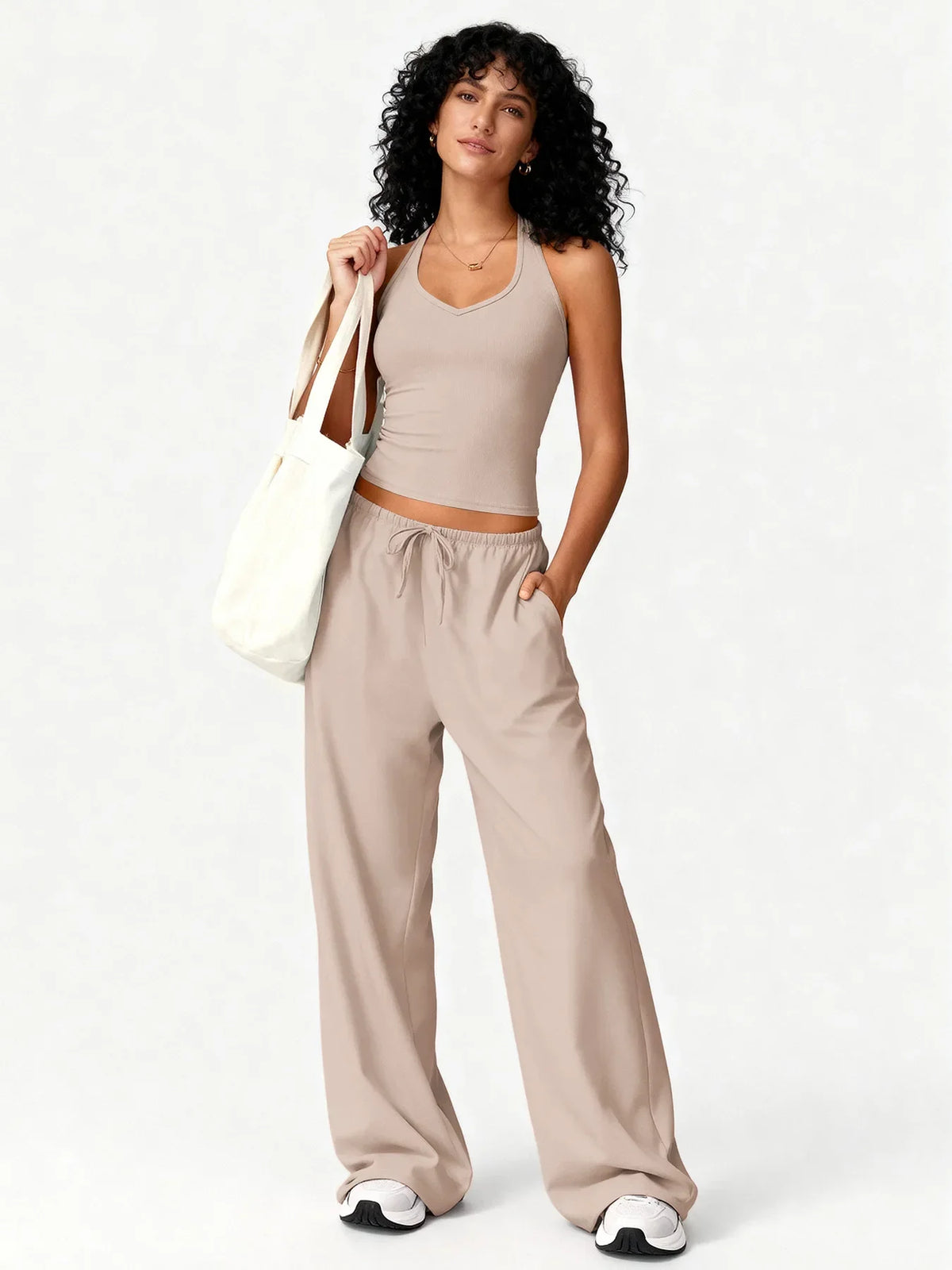 Flared Pants Fitness Set