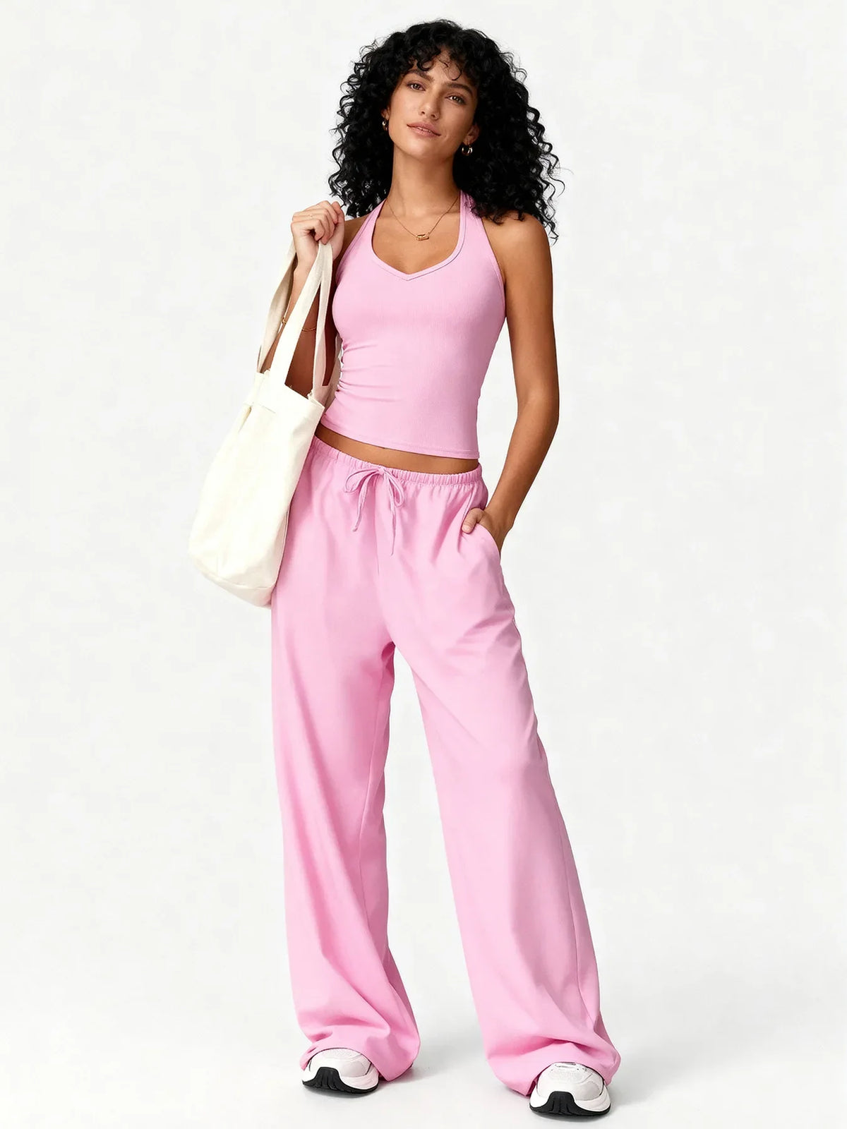 Flared Pants Fitness Set