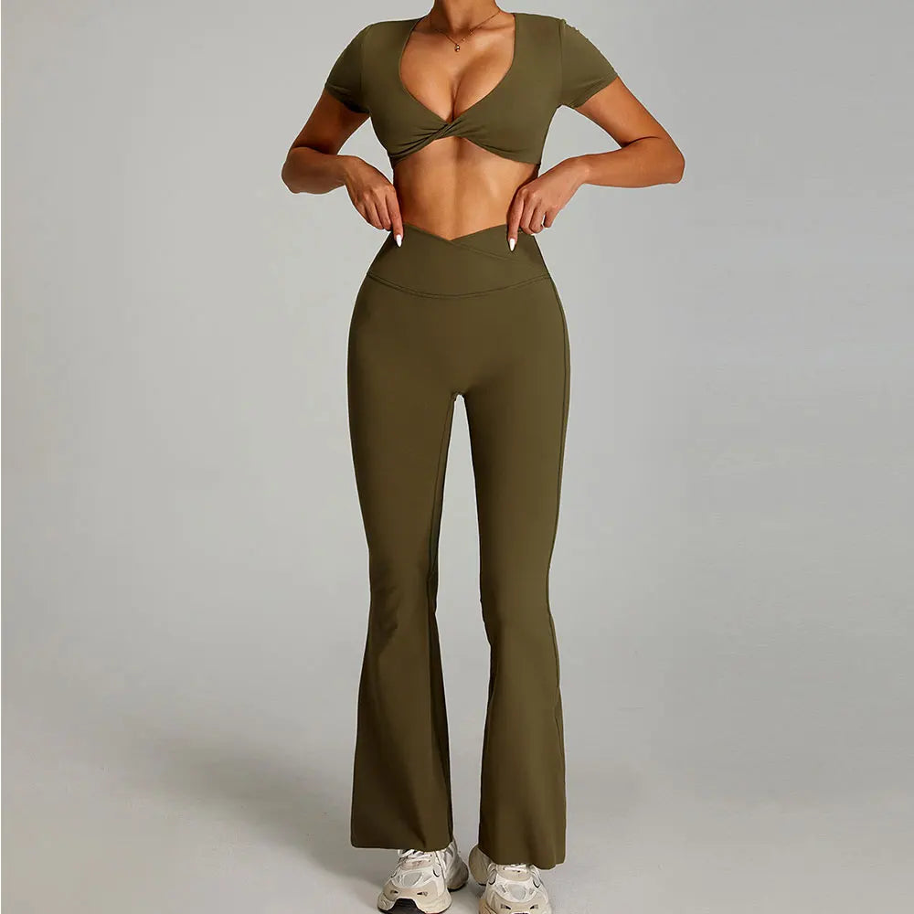 Open back Top/ Shorts Set