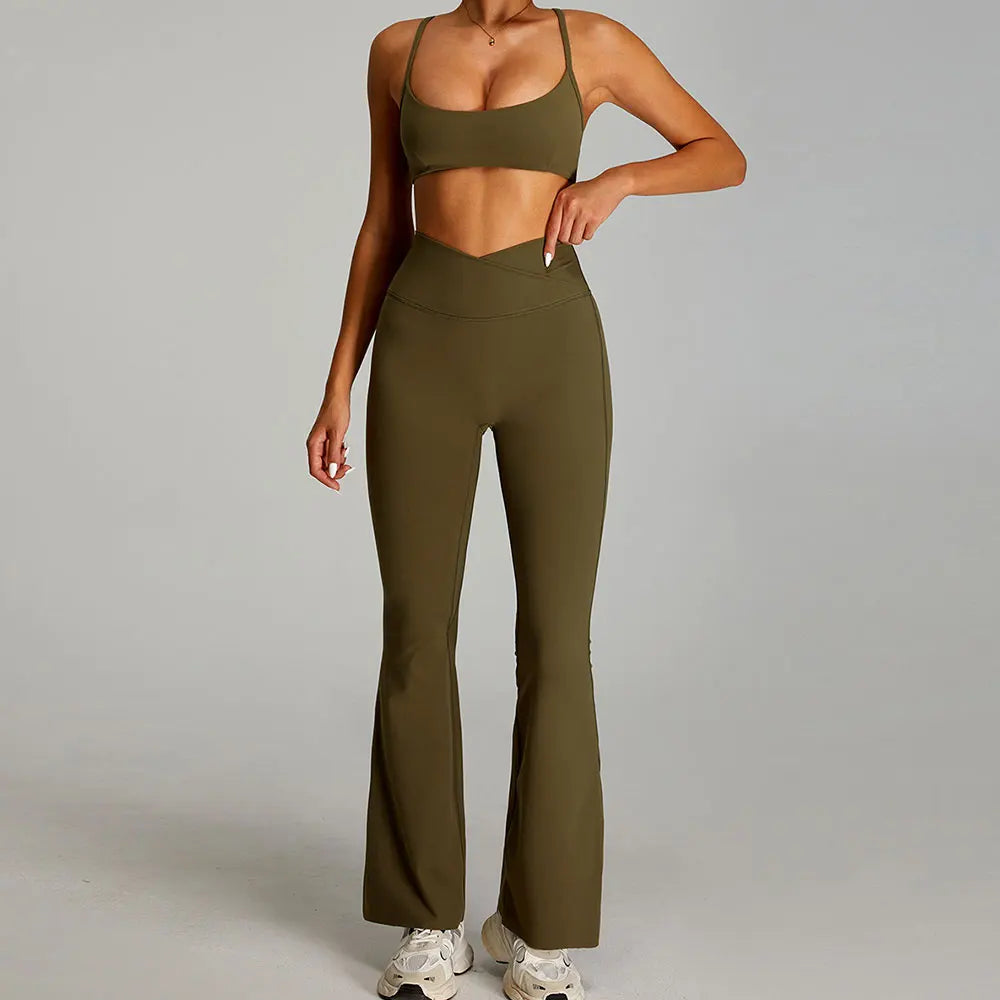 Open back Top/ Shorts Set
