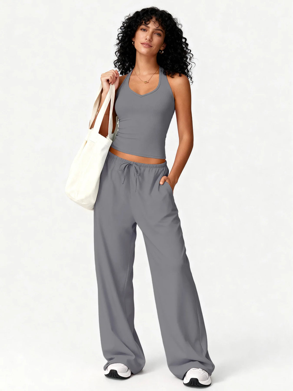 Flared Pants Fitness Set