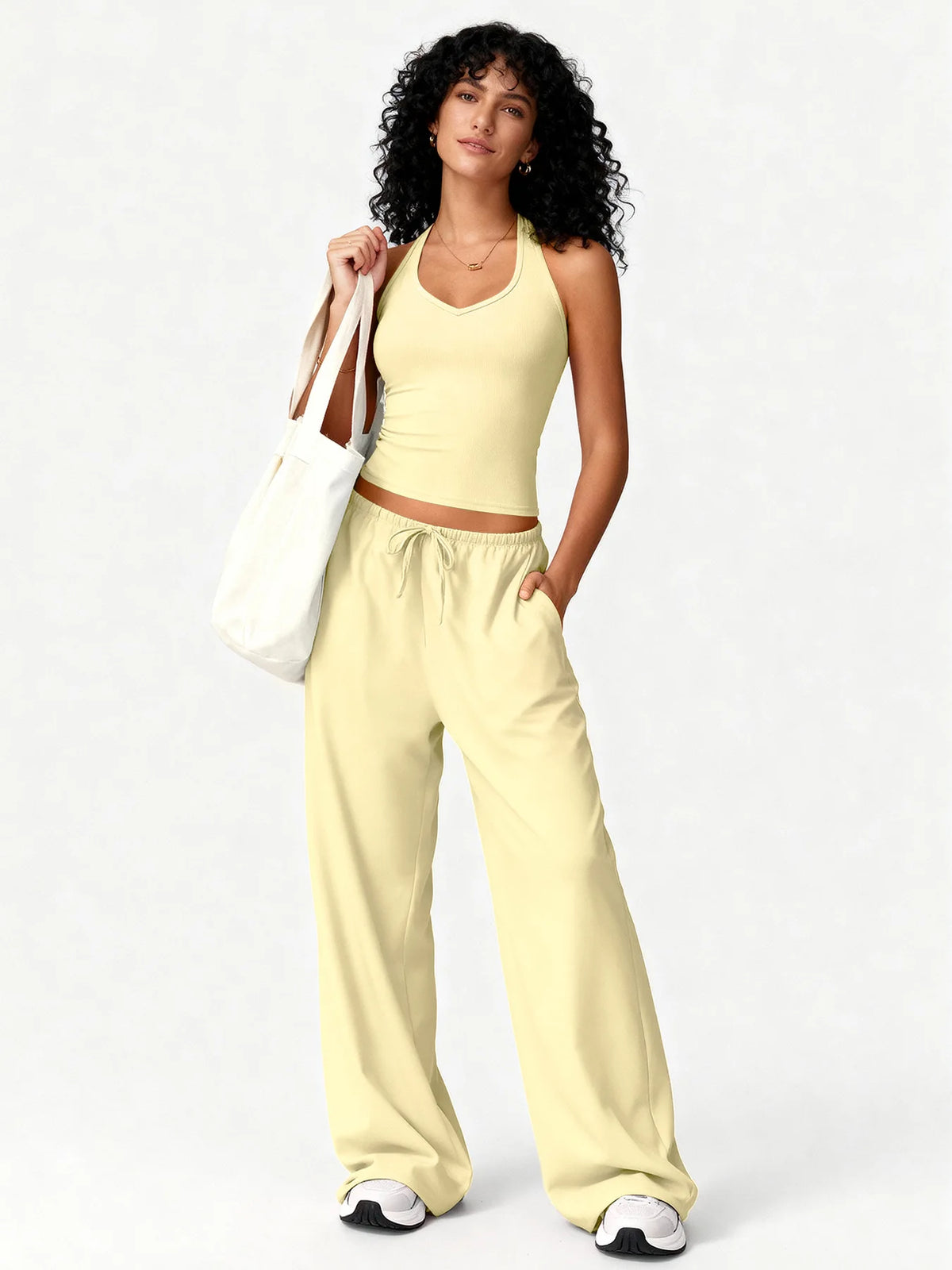 Flared Pants Fitness Set