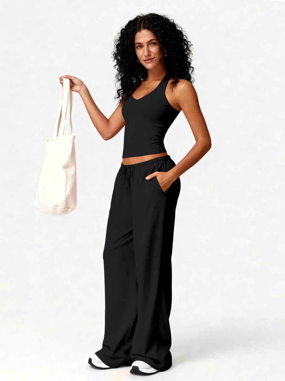 Flared Pants Fitness Set