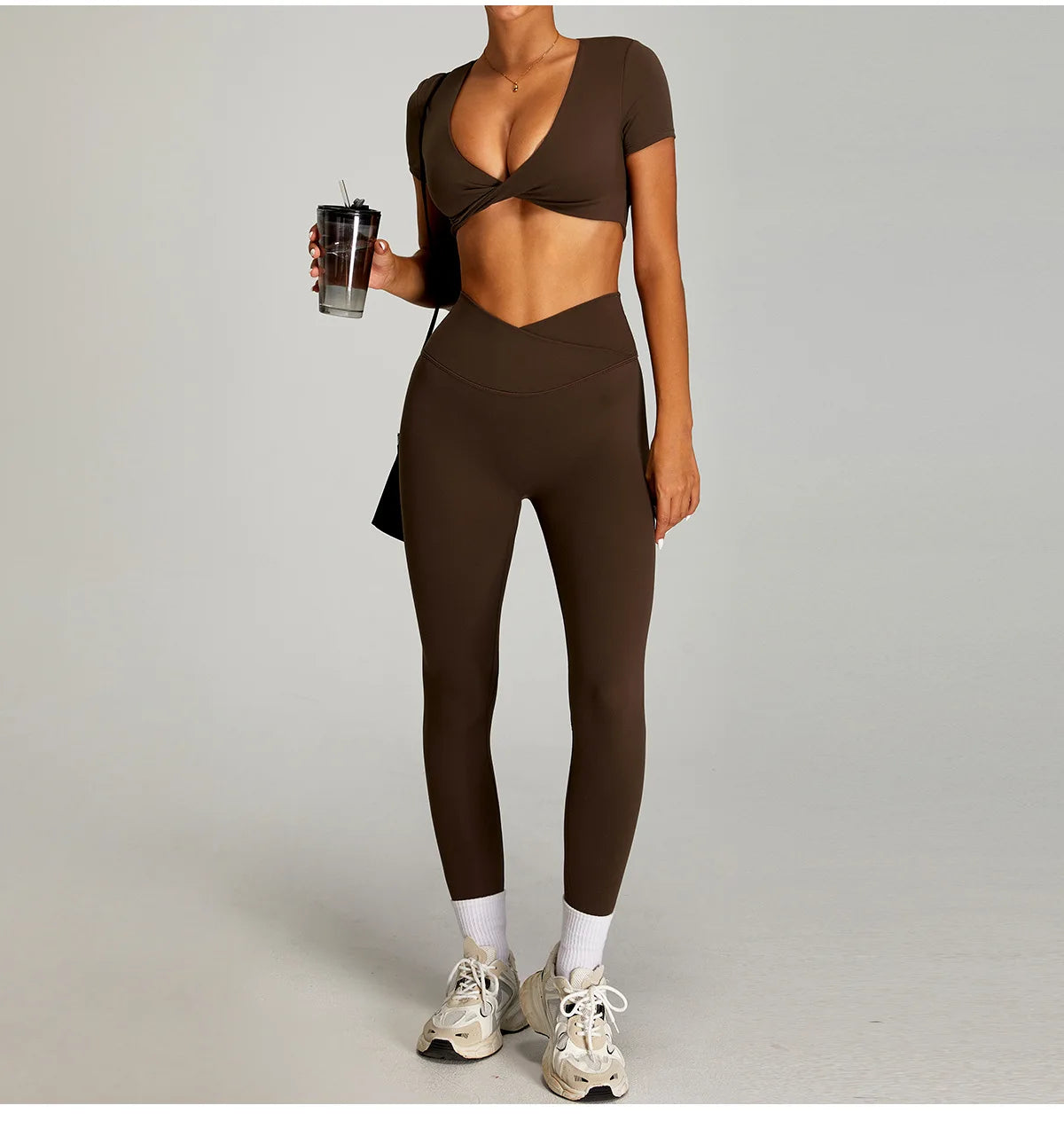Open back Top/ Shorts Set