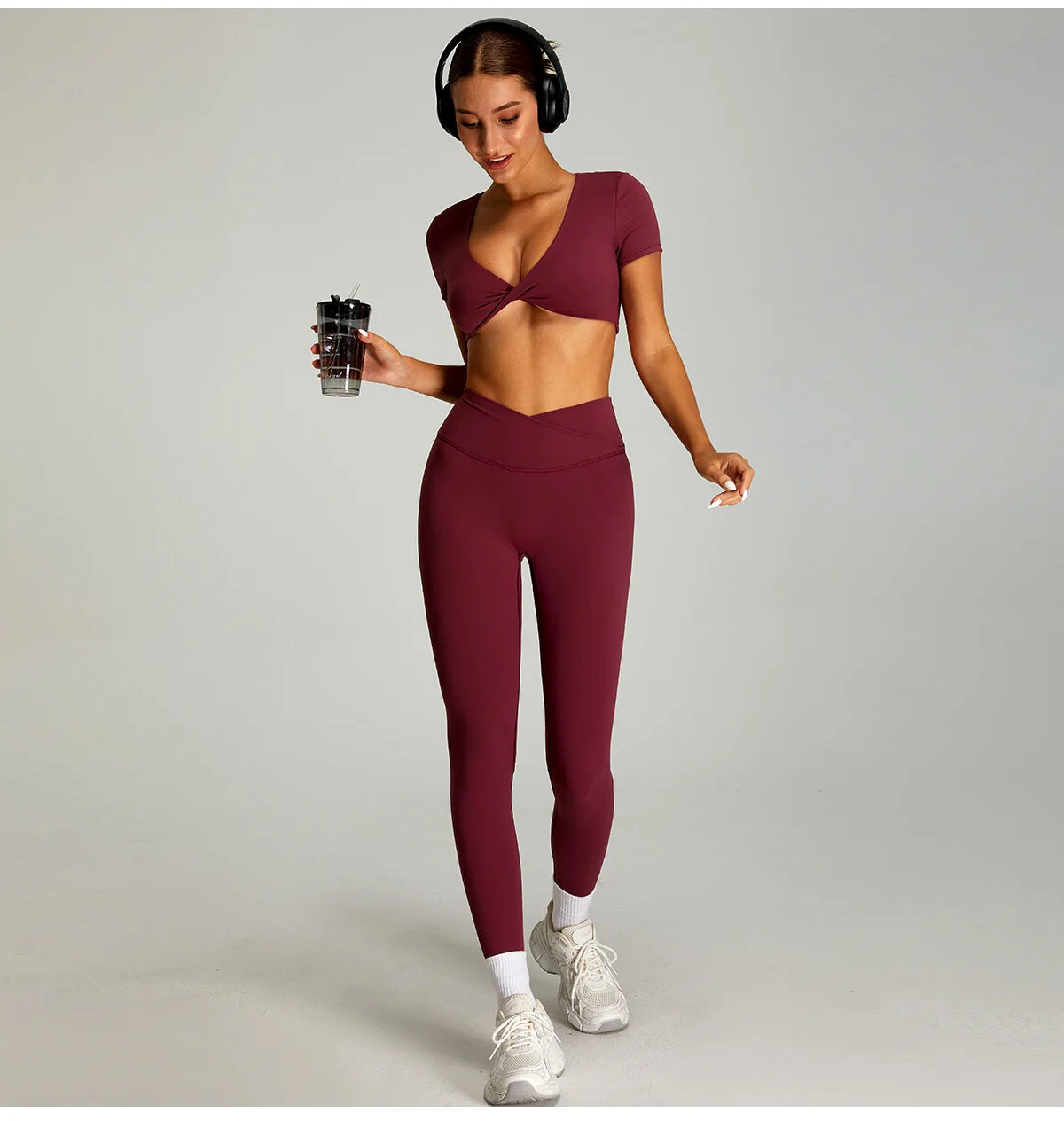 Open back Top/ Shorts Set