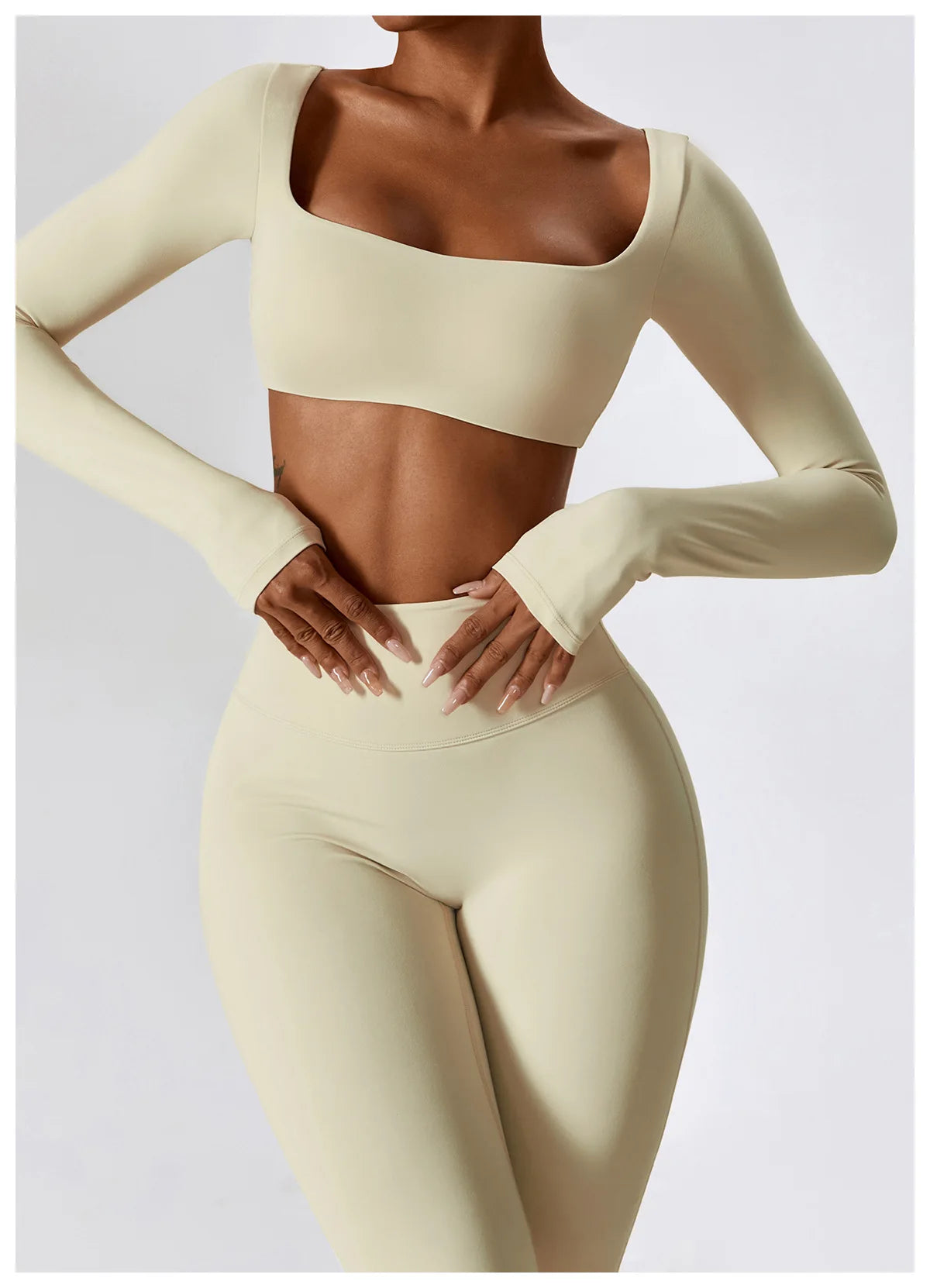 Long/None sleeve fitness set