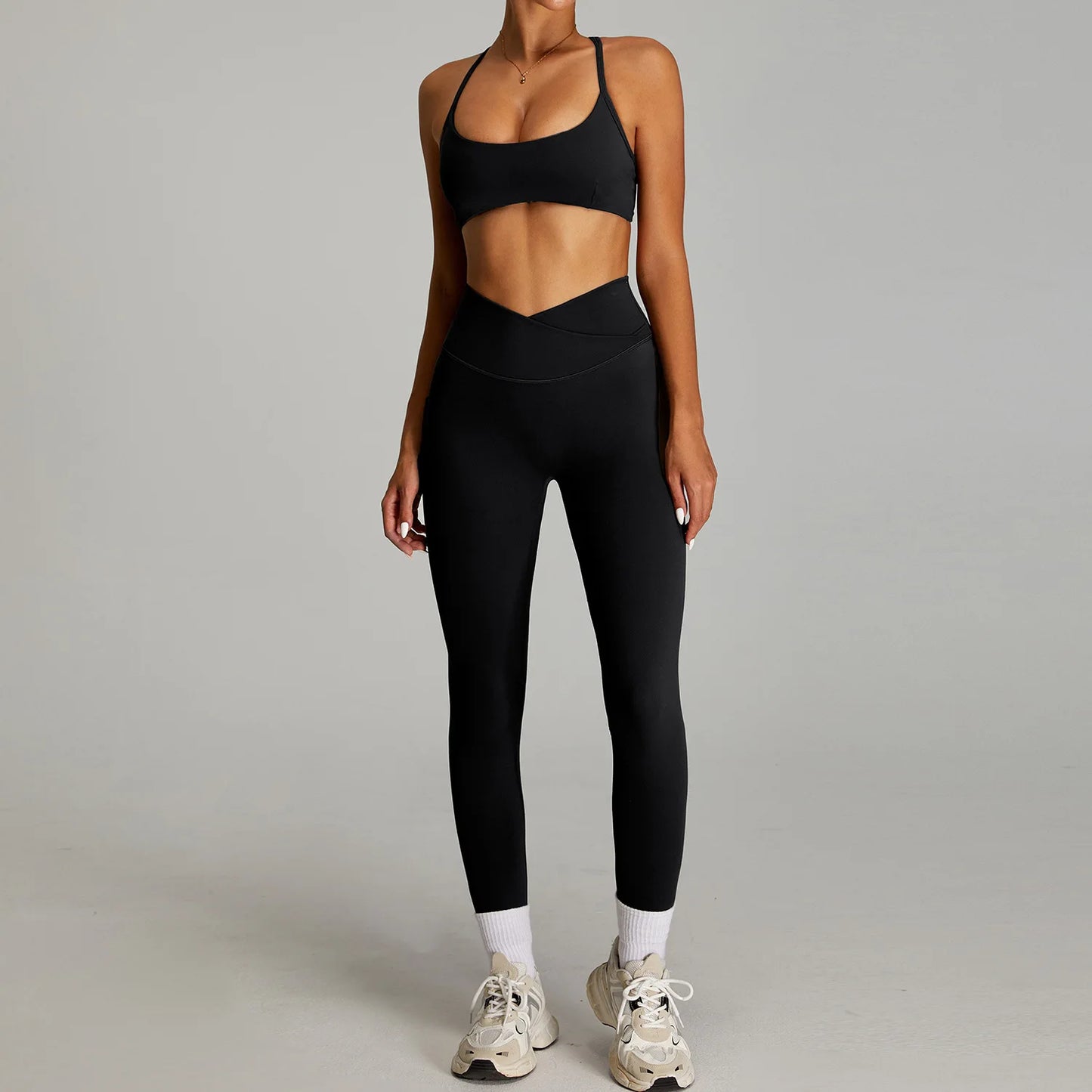 Open back Top/ Shorts Set