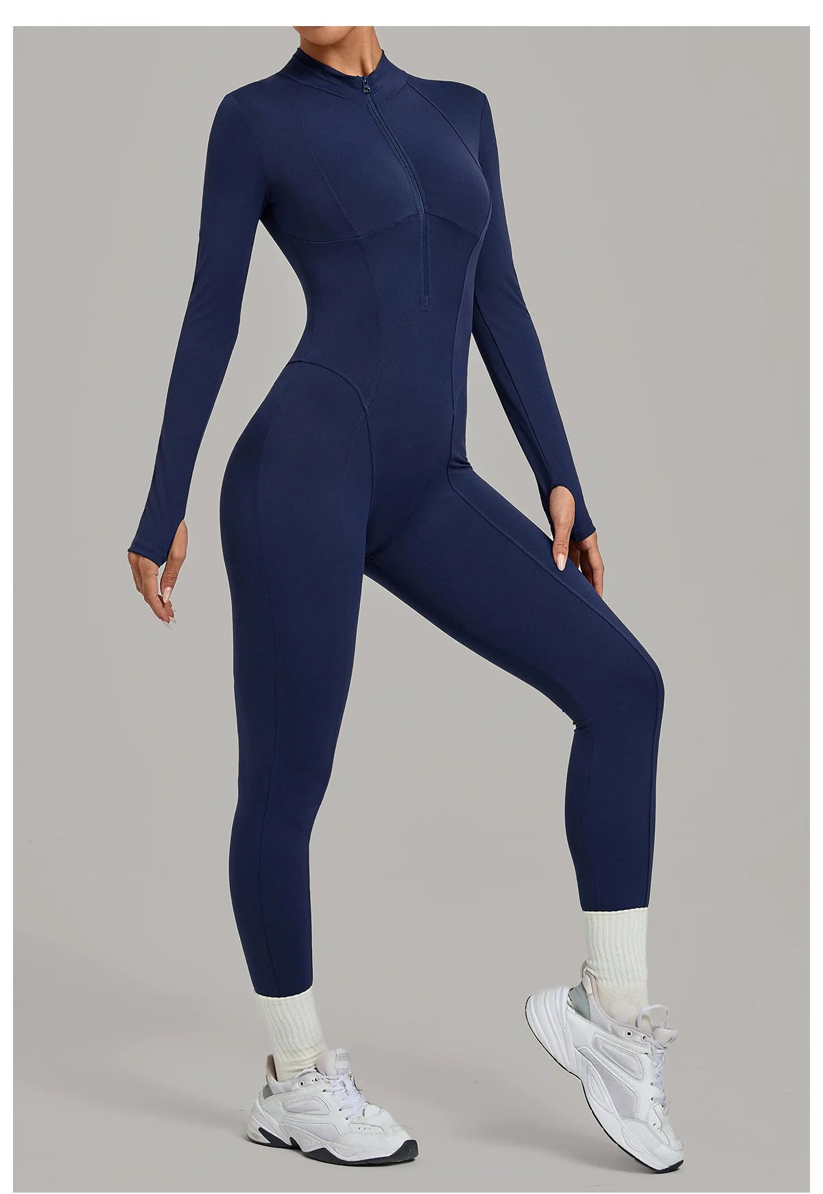 Zipper Fitness Jumpsuit