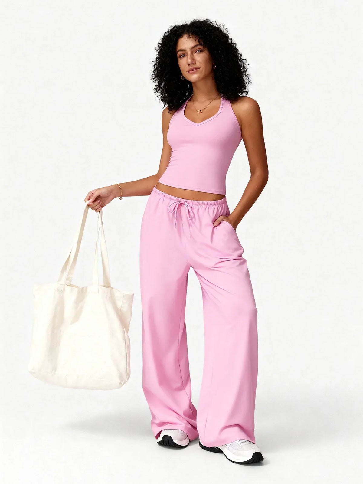 Flared Pants Fitness Set