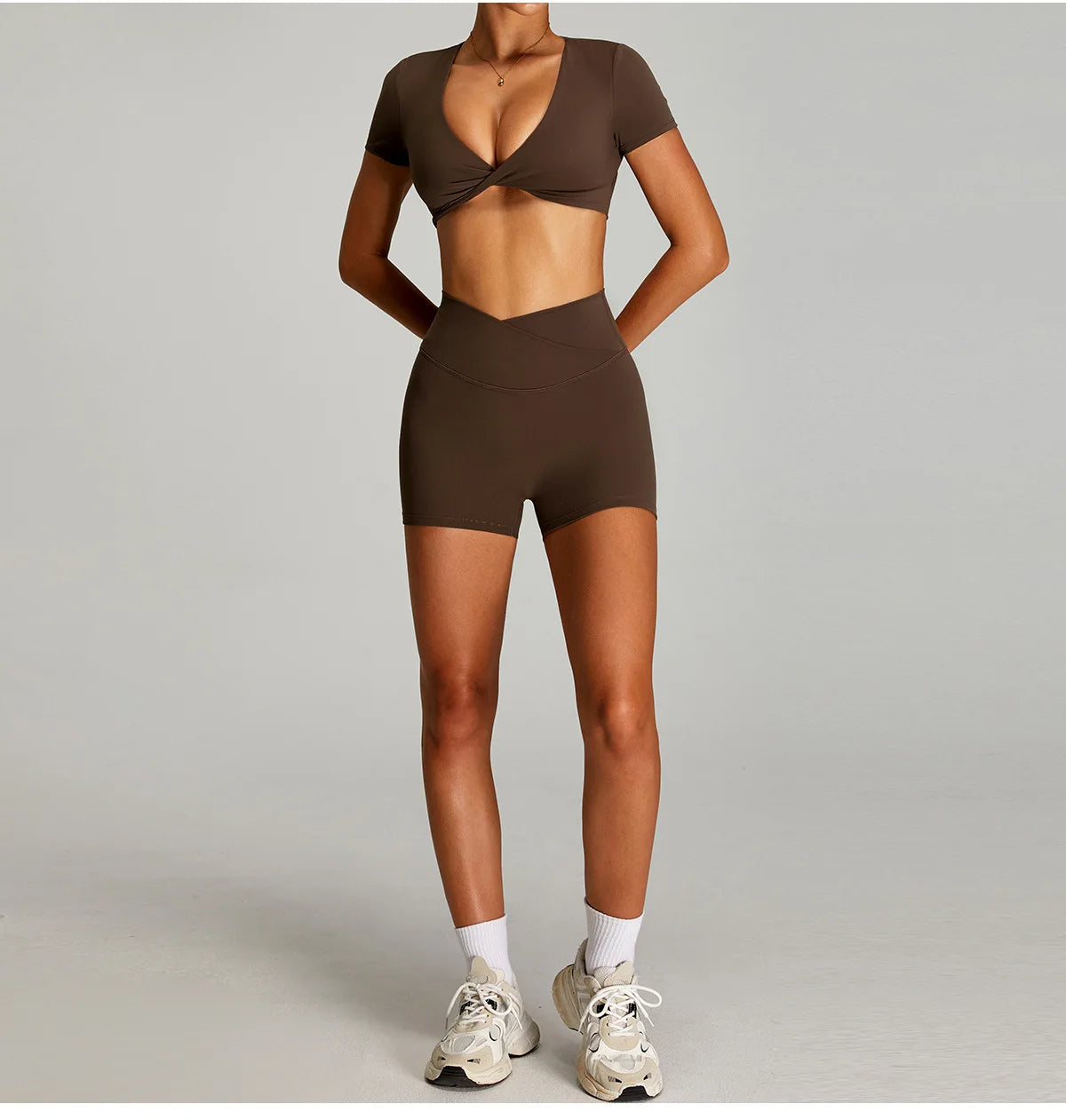 Open back Top/ Shorts Set