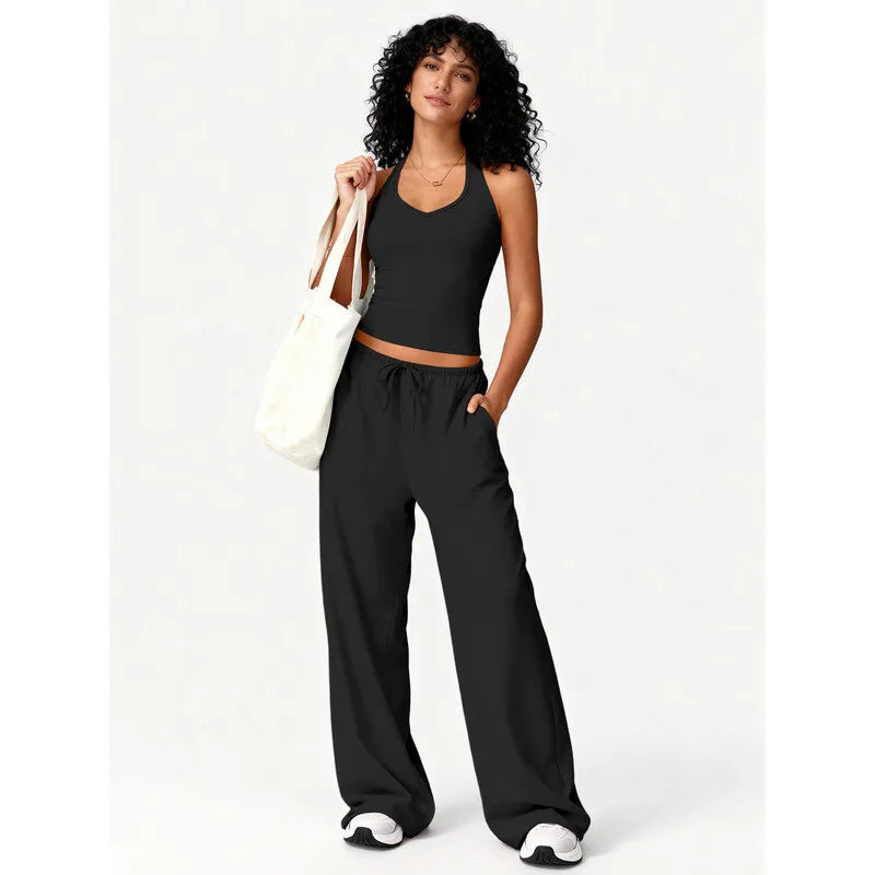 Flared Pants Fitness Set